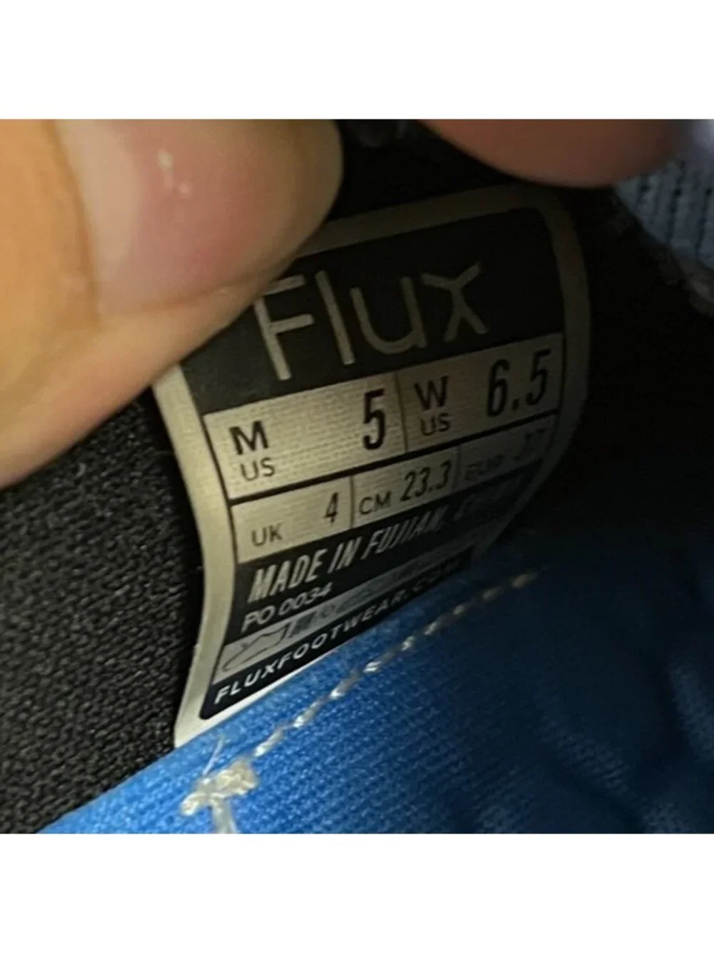 Flux Adapt Waterproof Runner Blue Gum Womens Size 6.5 Walking Running Shoes